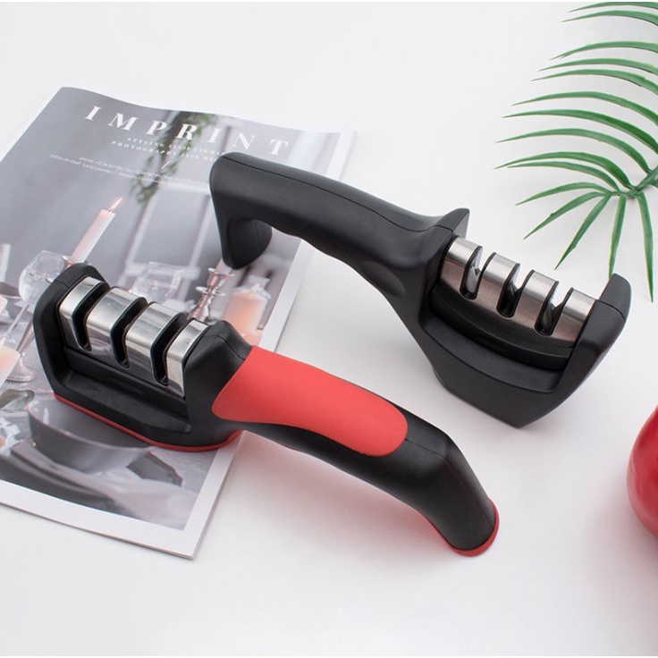 Dụng cụ mài dao kéo cầm tay 3 cấp độ mài tiện lợi