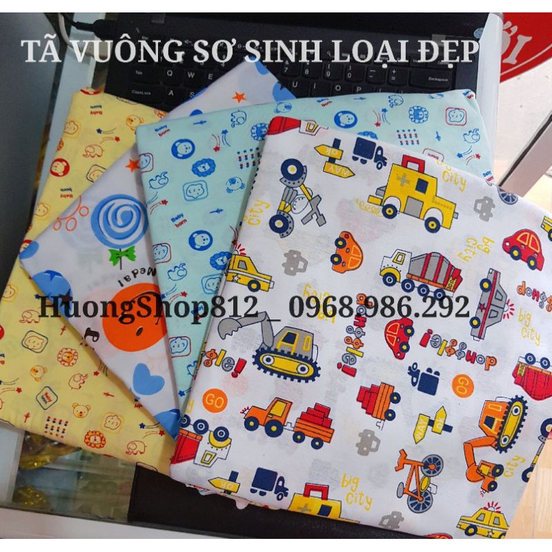 10 chiếc tã vuông sơ sinh loại đẹp/nhiều mẫu