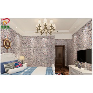 DECAL 1M Giấy dán tường ( khổ 45cm ) - SỎI ĐÁ GRR03