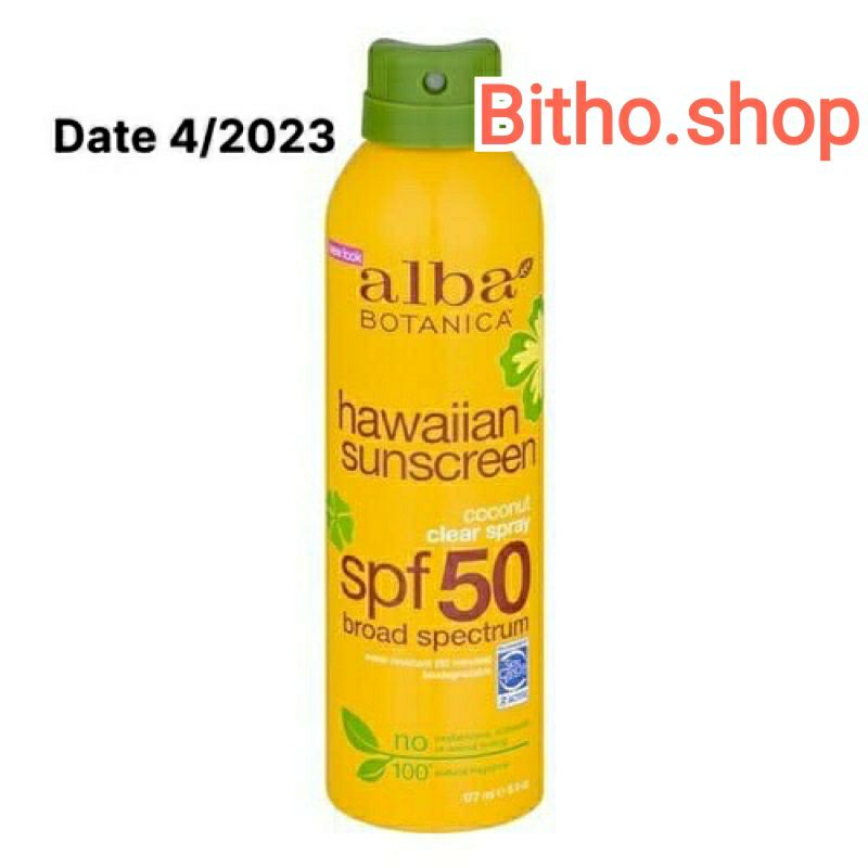 Kem chống nắng ALBA BOTANICA dạng xịt SPF 50- Mỹ