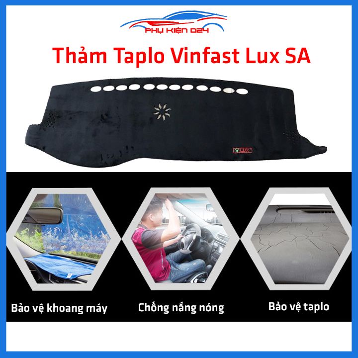 Thảm taplo xe ô tô Vinfast Lux SA chống nắng nóng làm mát xe mở rộng tầm nhìn