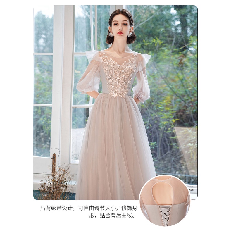 Đầm Phù Dâu Dáng Dài Phong Cách Thời Trang Mới 2022