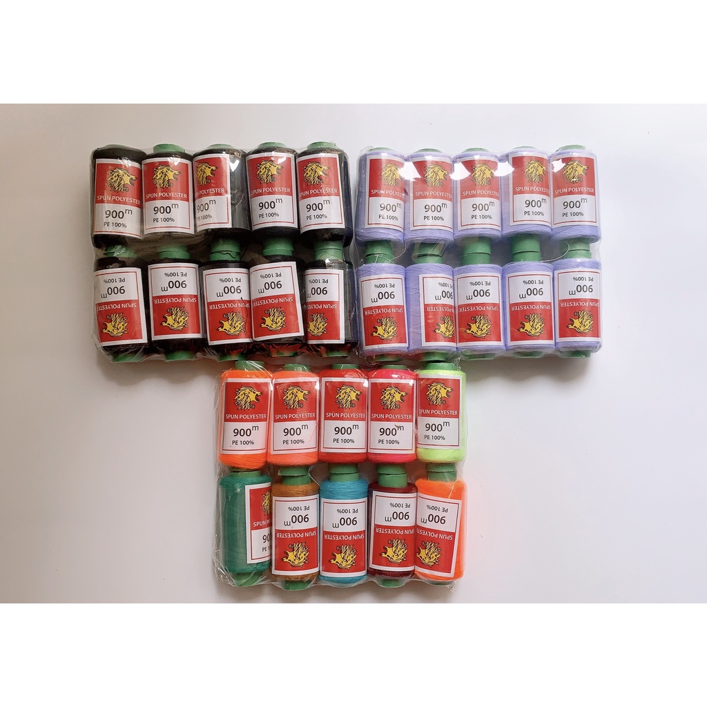 Chỉ may tiger 900m nhiều màu