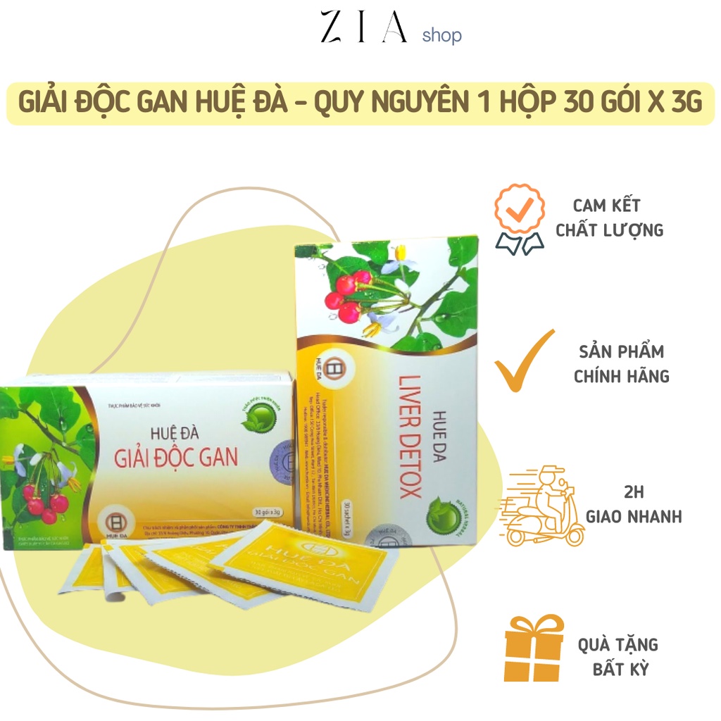 HUỆ ĐÀ GIẢI ĐỘC GAN QUY NGUYÊN 1 HỘP 30 GÓI X 3G, CAO ĐẶC CỦA THÂN LÁ CÀ GAI LEO, CAO ĐẶC CỦA RỄ CÀ GAI LEO