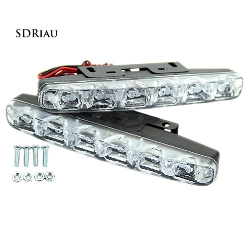 Đèn led 6 8 Bóng xenon Ánh Sáng Trắng Thông Dụng Dùng Khi Chạy Ban Ngày / Chạy Xe