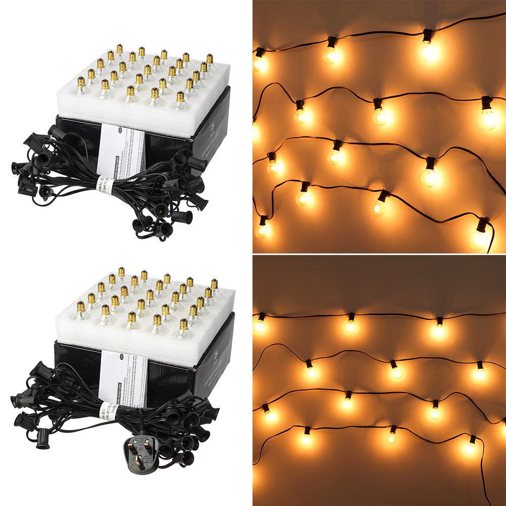 Dây Đèn Led 25FT Hình Quả Địa Cầu Trang Trí Sân Vườn