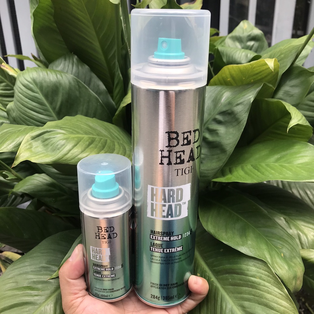 Xịt siêu cứng, giữ kiểu lâu bền Tigi Bed Head Hard Extreme Hold Hairspray 385ml