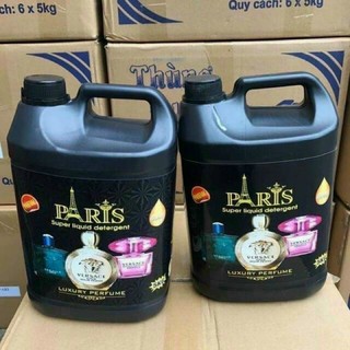 THÙNG 4 Can-Nước giặt Paris Hương Hoa Pháp 3 lít