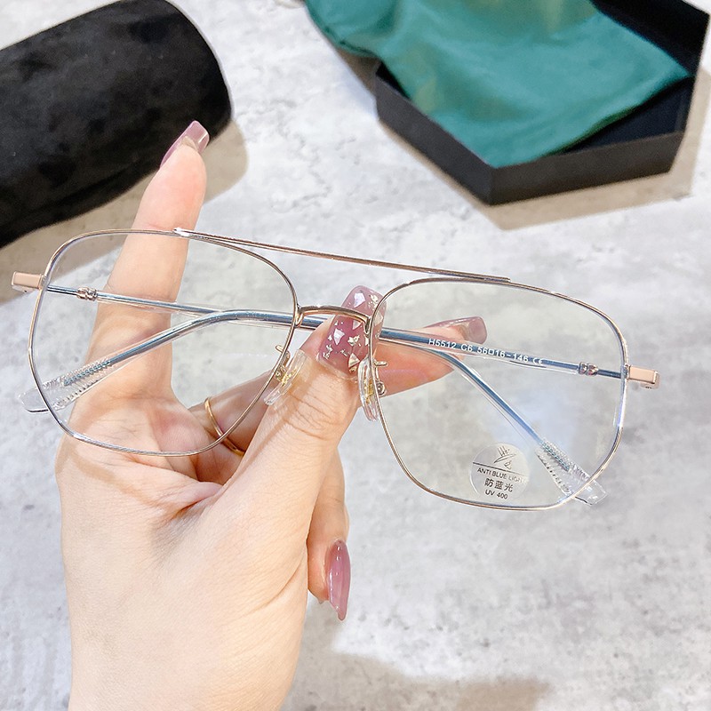 Mắt Kính Thời Trang Chống Ánh Sáng Xanh Phong Cách Retro Cho Nam Và Nữ Jz5512 | BigBuy360 - bigbuy360.vn