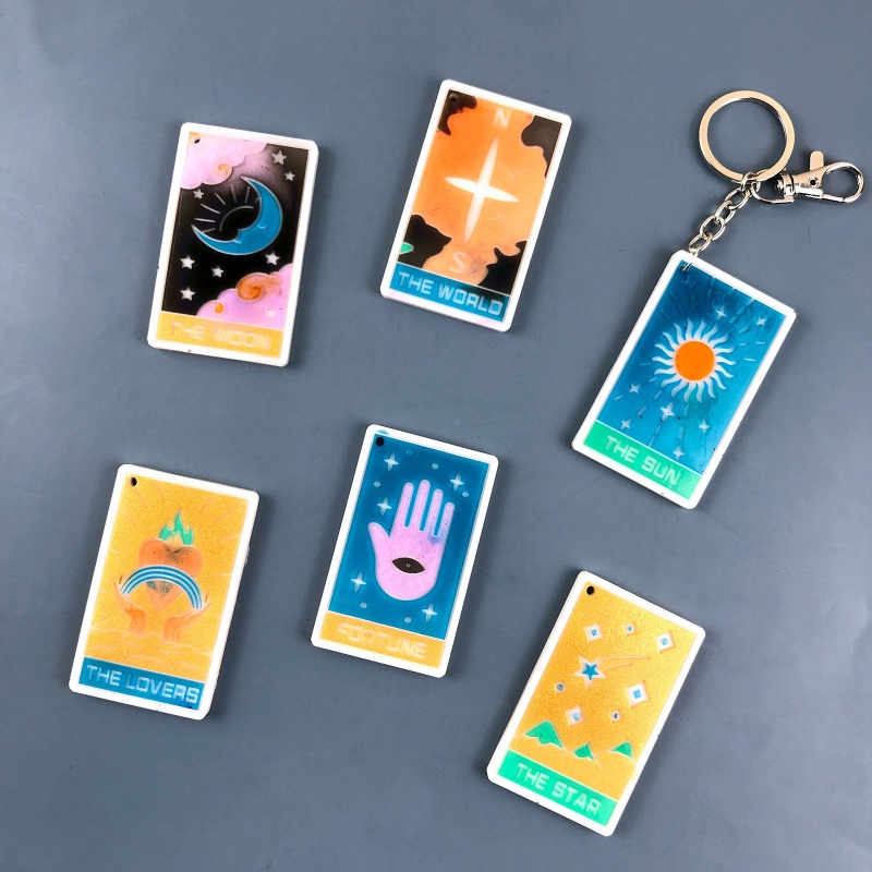 Sa Khuôn Silicon Làm Thẻ Bài Tarot Trang Sức DIY