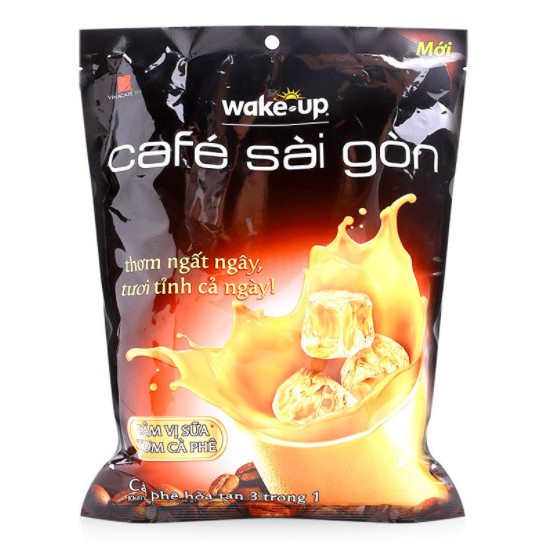 (Date 10.2022) - Cà phê sữa hòa tan Wake-up Café Sài Gòn bịch 24 gói x 19g