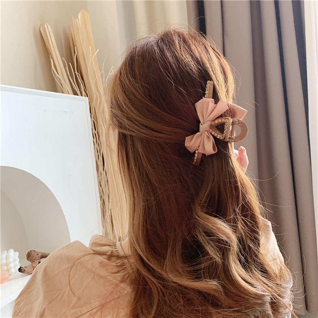 Kẹp Tóc Hình Nơ Phong Cách Hàn Quốc Thanh Lịch Dành Cho Nữ