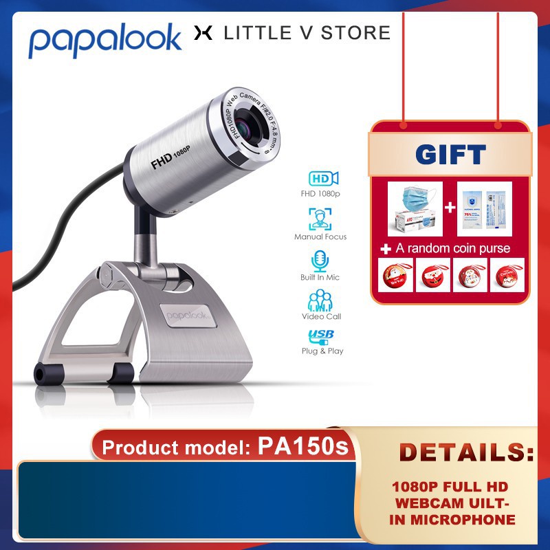 Webcam Pa150S 1080p Hd Usb2.0 30 Fps Tự Động Lấy Nét | BigBuy360 - bigbuy360.vn