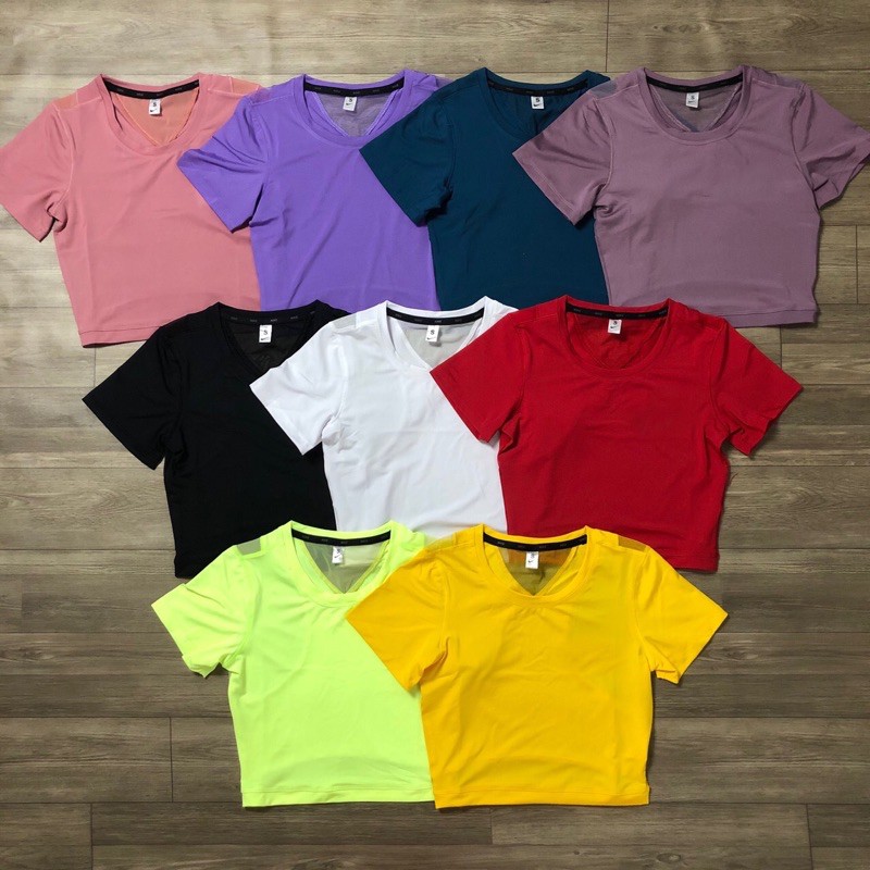ÁO CROPTOP TẬP GYM, YOGA NỮ PHỐI LƯỚI LƯNG TAM GIÁC - Màu mới