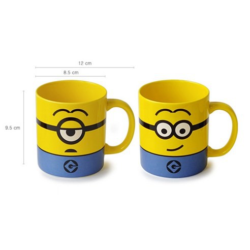 Bộ 2 Ly Uống Nước Hình Minion Bằng Sứ