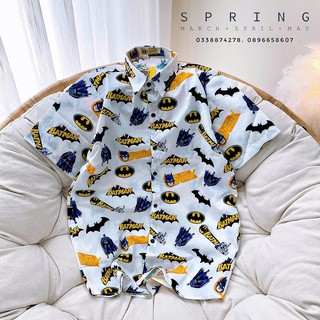 SƠ MI HỌA TIẾT BATMAN NAM NỮ