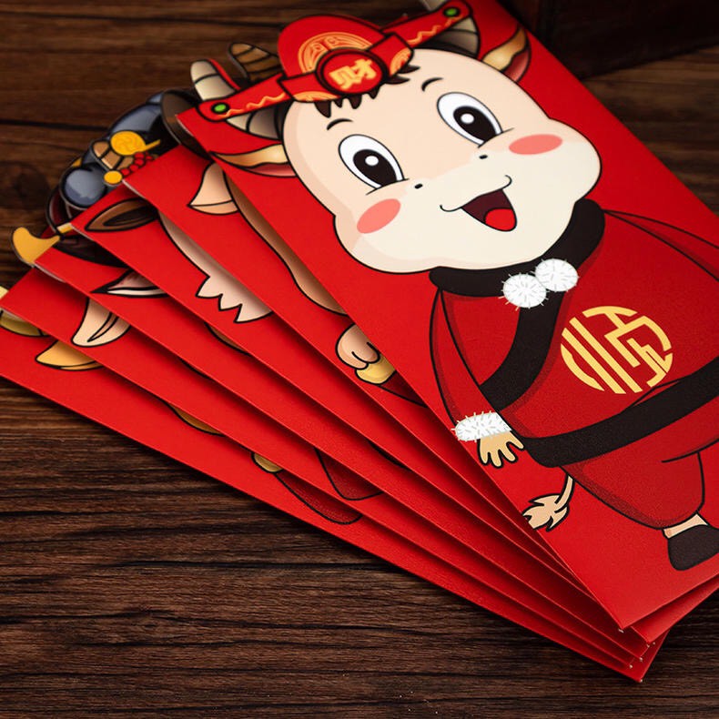 COMBO SET 6 BAO LÌ XI TÂN SỬU 2021 SIZE LỚN XỊN XÒ