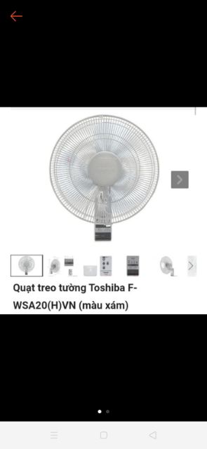 Quạt Treo tường toshiba F-WSA20(H)