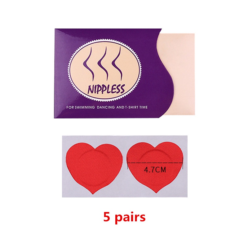 Set 5 cặp miếng dán ngực LEVAO dùng một lần không lộ hàng tiện dụng cho nữ