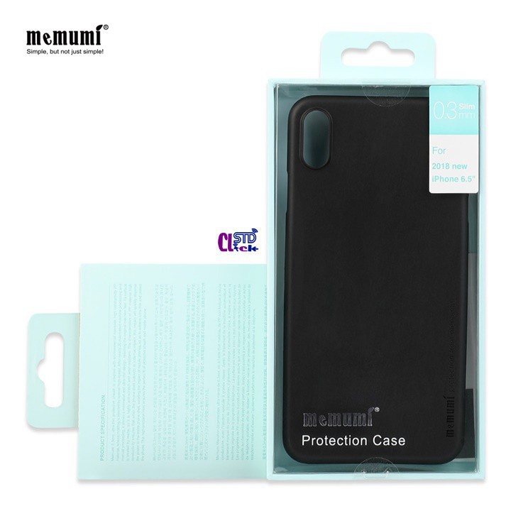 ỐP LƯNG IPHONE XS MAX MEMUMI MỎNG LỤA CHÍNH HÃNG HÀNG CHUẨN