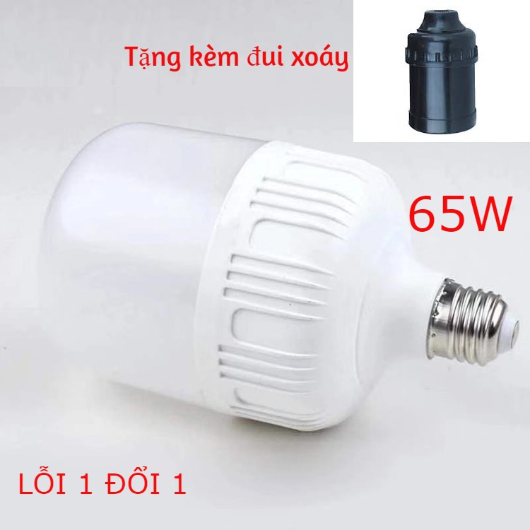 Bóng Led Trụ Linh Phi 65w tiết kiệm điện Kèm đui xoáy