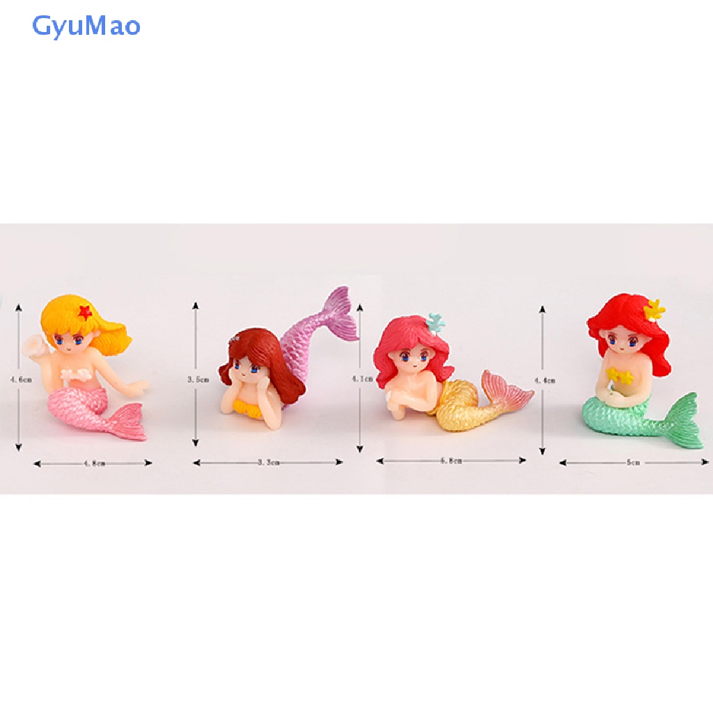 Mô Hình Cặp Đôi Nàng Tiên Cá Hoạt Hình Bằng Nhựa Trang Trí Tiệc Cưới