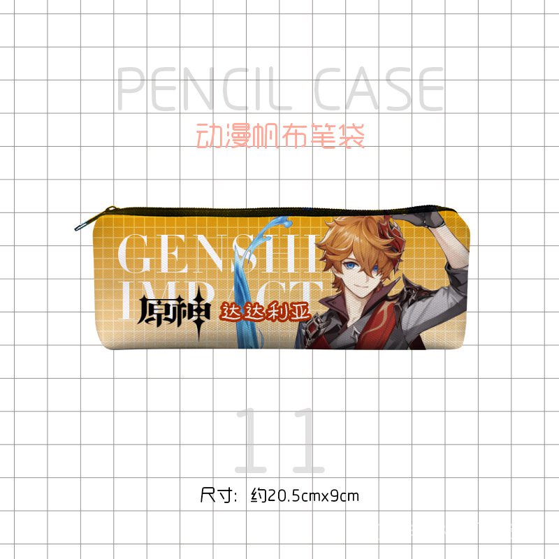 Túi Đựng Bút Bằng Vải Canvas In Hình Anime Hutao Venti Keqing ciwY CZ1T