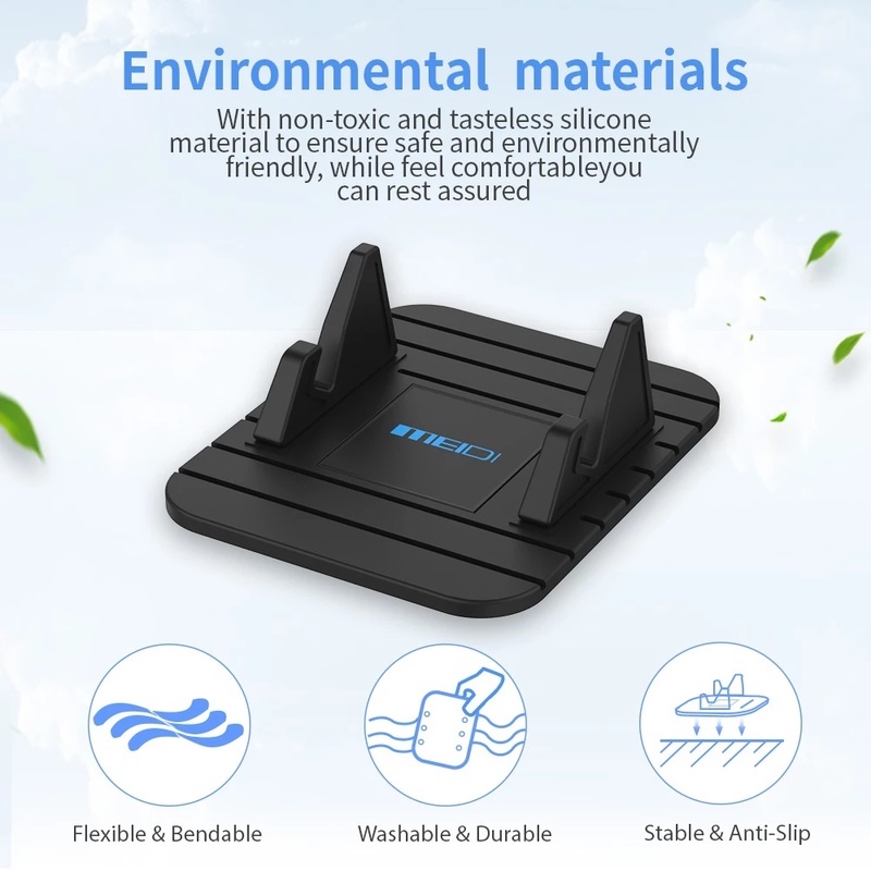 Giá Đỡ Điện Thoại/Thẻ Chống Trượt Gắn Bảng Điều Khiển Xe Hơi Thông Dụng