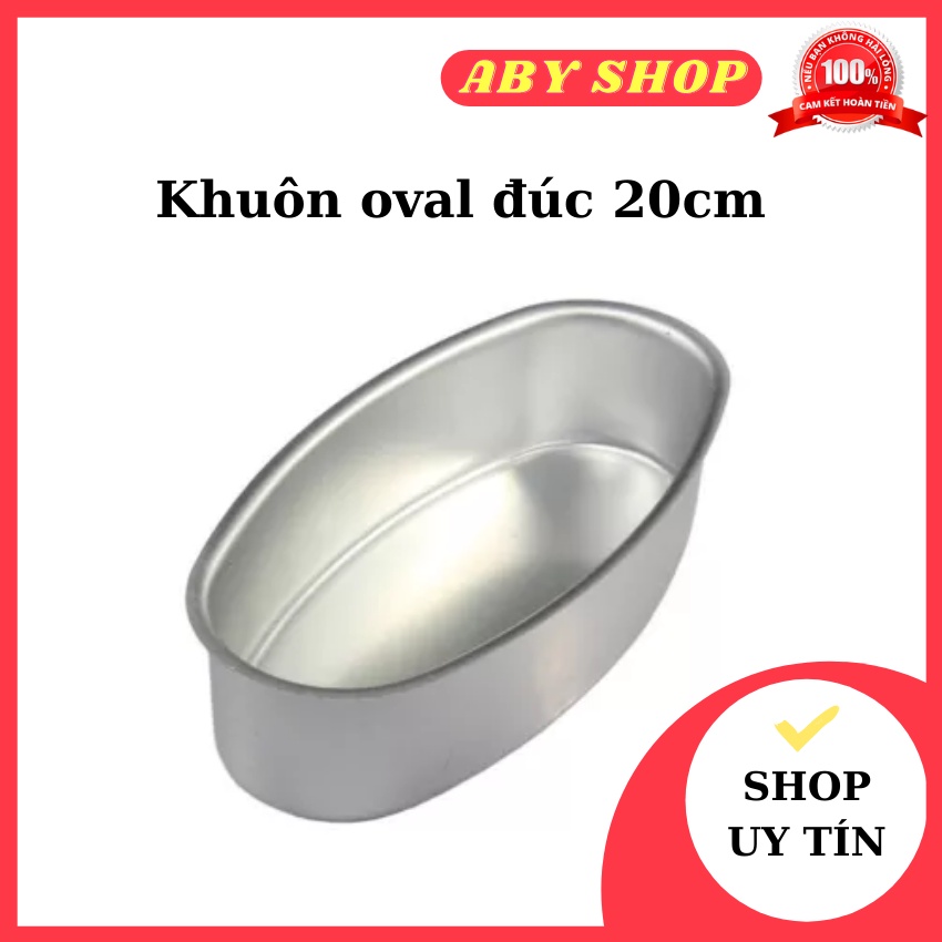 Khuôn oval đúc 20cm ⚡ HÀNG CAO CẤP ⚡ khuôn oval đúc nhôm làm bánh mì hoa cúc