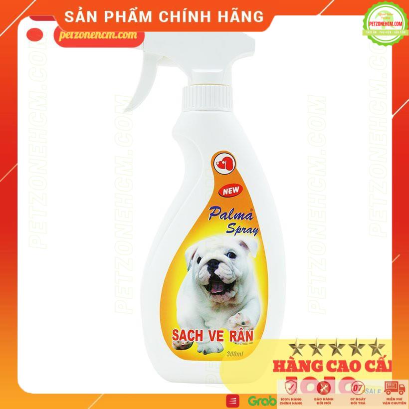 Diệt ve cho chó mèo  FREESHIP  FAY Palma Spray 300ml| Sạch ve rận bọ chét thơm lông chó mèo cún | PetZoneHCM