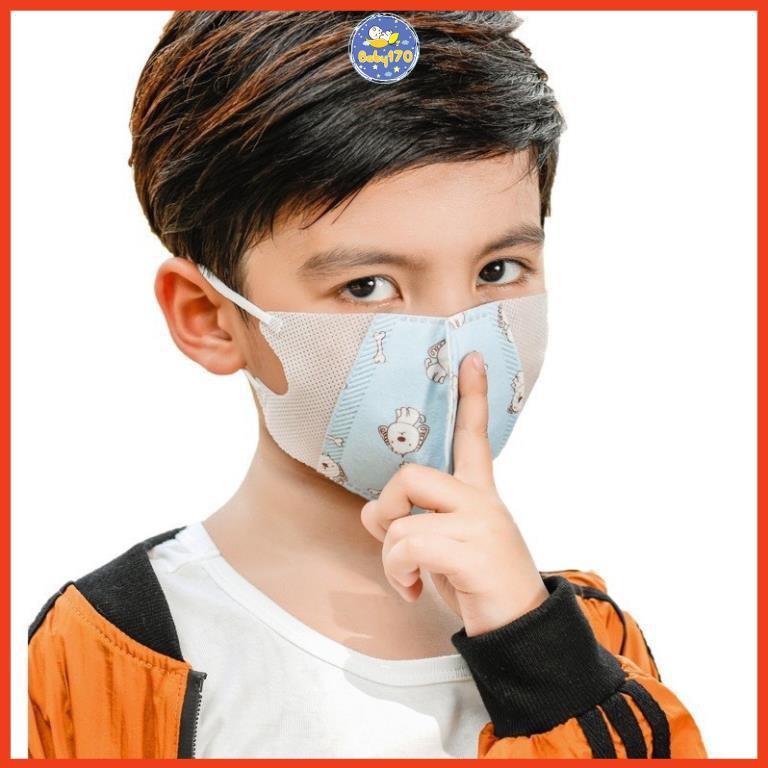 KHẨU TRANG KHÁNG KHUẨN THOÁNG KHÍ CHO BÉ- hộp 10c