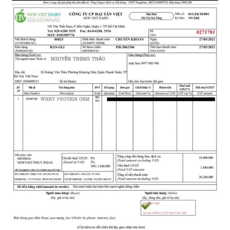 WHEY PROTEIN OEM - Sữa tăng cân OEM WHEY