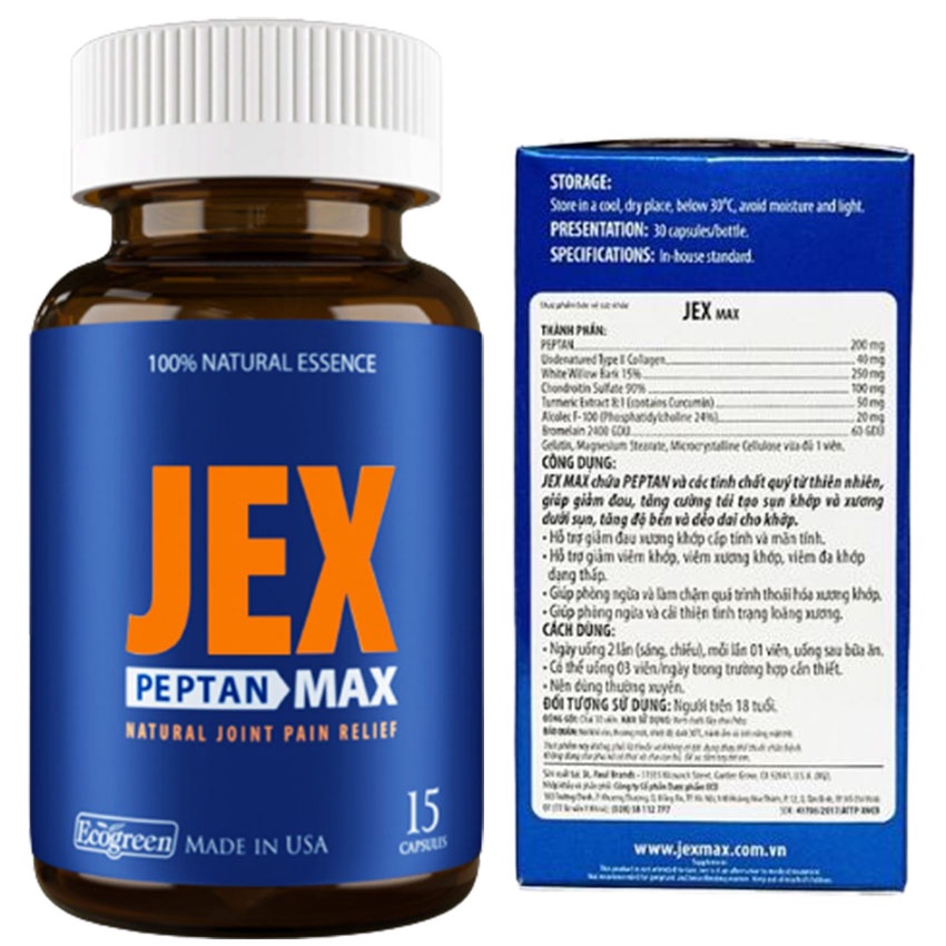 Viên Uống Jex- Giúp Giảm Đau & Làm Chậm Quá Trình Thoái Hóa khớp - Gia Hân