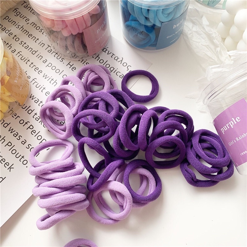 Set hộp 50 chun mầu sắc