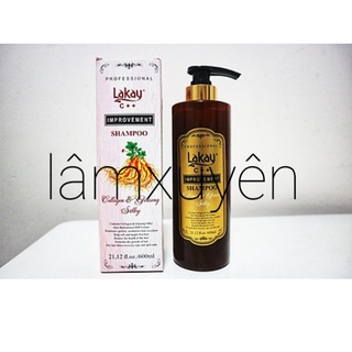 Hấp dầu phủ lụa ⚡ SIÊU HOT ⚡ Hấp dầu collagen nhân sâm Lakay 600ml nuôi dưỡng tóc khỏe,suôn mượt phục hồi tóc khô xơ