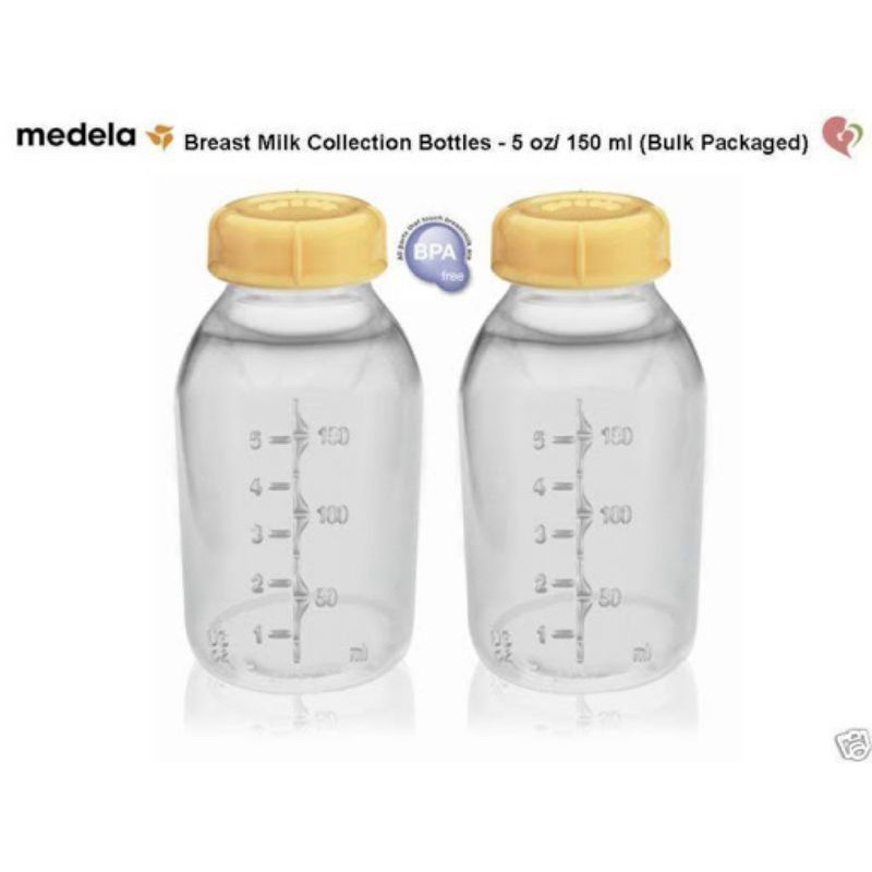 Combo 2 bình trữ sữa 150ml dập nổi nắp dày solid chính hãng