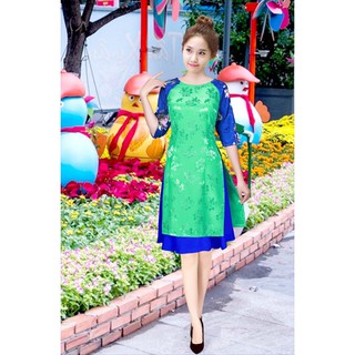 SET ÁO DÀI CÁCH TÂN GẤM THÁI TUAN