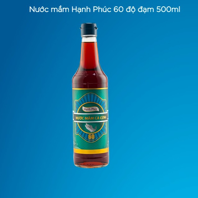 Nước mắm Hạnh Phúc 60 độ đạm Chai 500ml