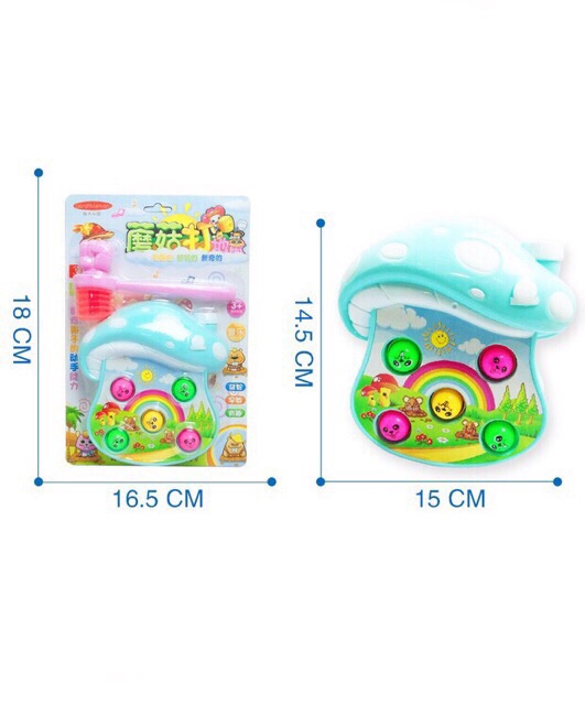 Đồ Chơi Đập Chuột Hình Nấm Có Nhạc Dành Cho Bé