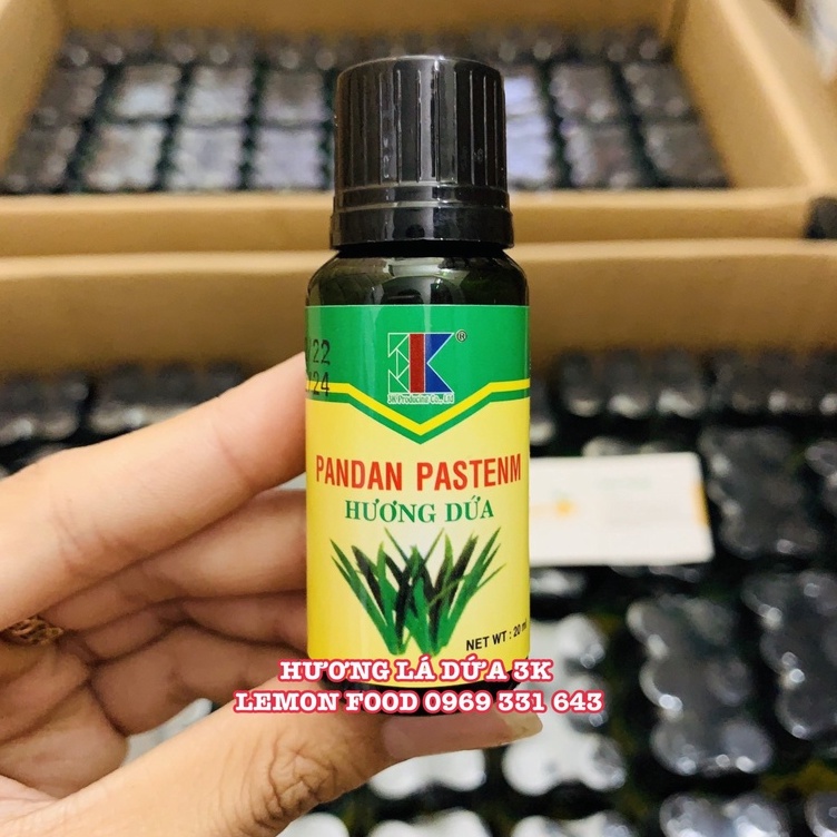 HƯƠNG LÁ DỨA PANDAN PASTENM HIỆU 3K - DATE XA - SỈ GIÁ TỐT