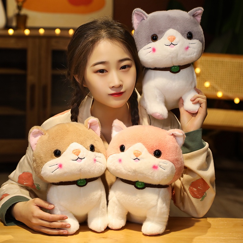 ❤Đồ chơi nhồi bông Hình Chó Mèo Hoạt Hình Dễ Thương 25/30cm