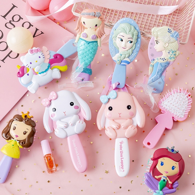 Lược Chải Tóc Chống Tĩnh Điện Hình Elsa, Hoạt Hình Dễ Thương Cho Bé Gái PK01