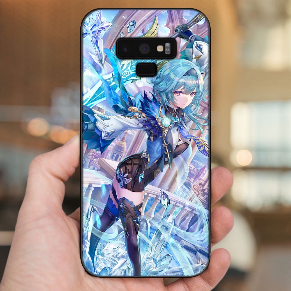 Ốp lưng Samsung Note 9 viền đen in hình Eula Genshin Impact