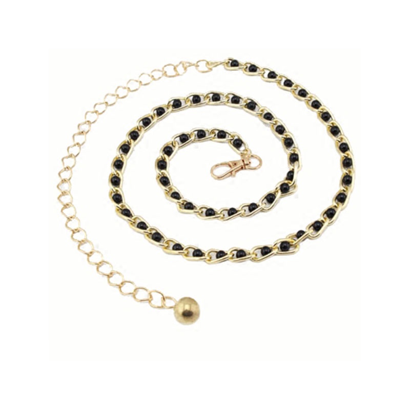 Thắt lưng dây mảnh đính ngọc trai nhân tạo thời trang mới dành cho nữ