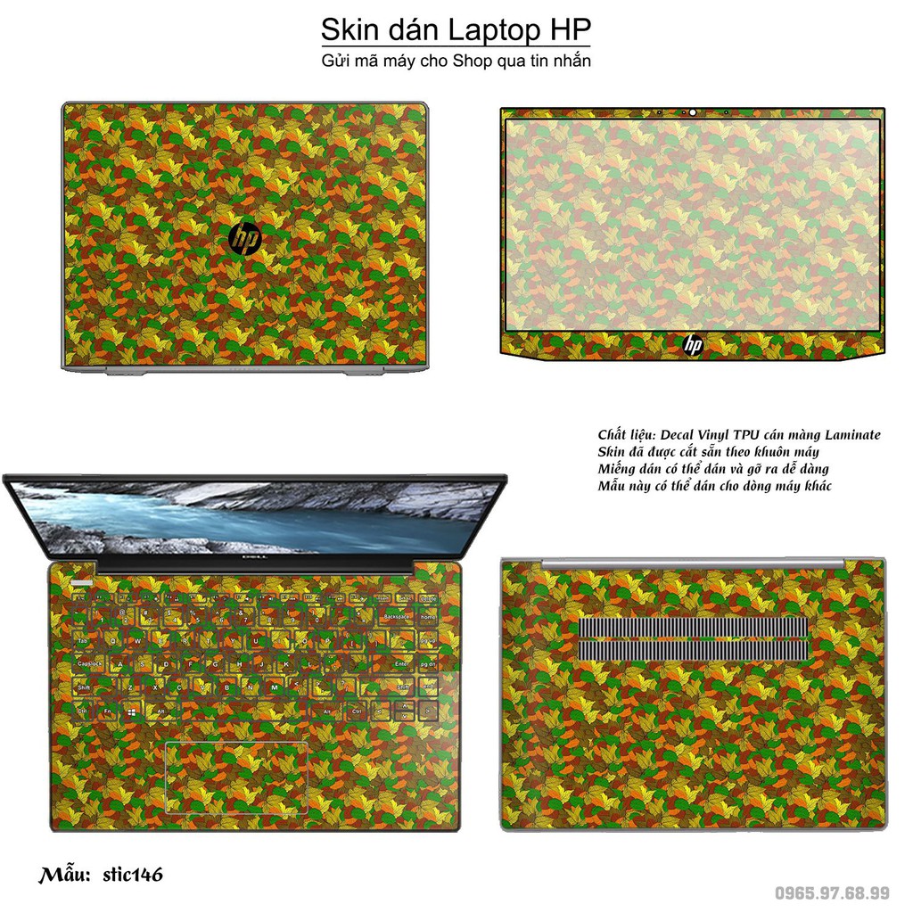 Skin dán Laptop HP in hình Hoa văn sticker nhiều mẫu 24 (inbox mã máy cho Shop)