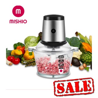 [GIÁ HOT]Máy Xay Thịt Đa Năng Mishio Mk135 1,8L 300W - Cối thủy tinh