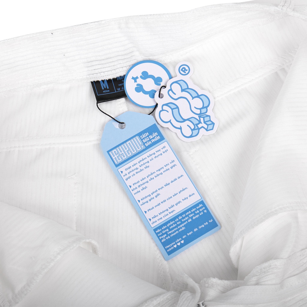 Quần nhung tăm HEYYOU THE TOBACO PANTS WHITE