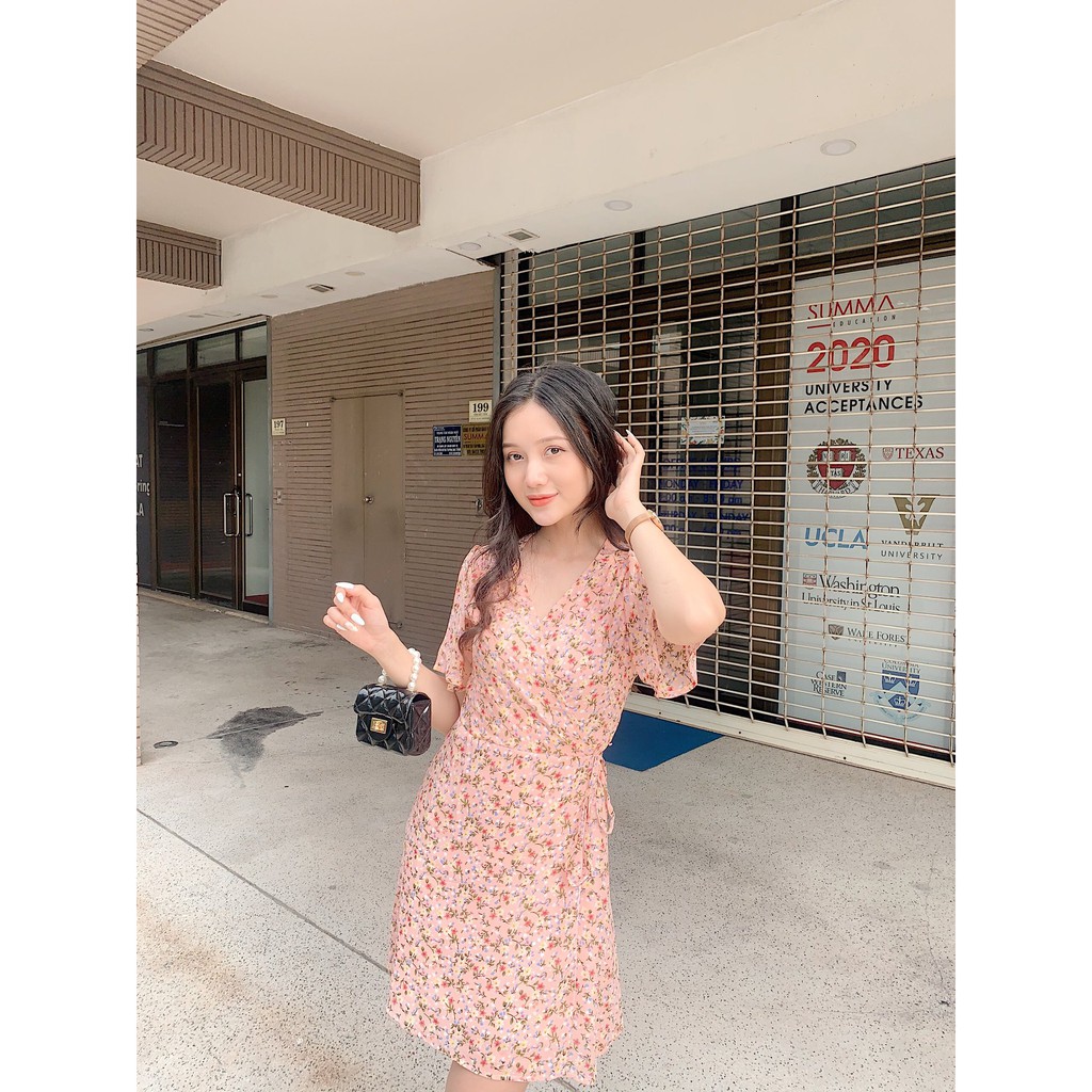 [Mã WABRWA15 giảm 15% đơn 300K] Đầm hoa - wrap - váy hoa HEYBEE HT19 | BigBuy360 - bigbuy360.vn