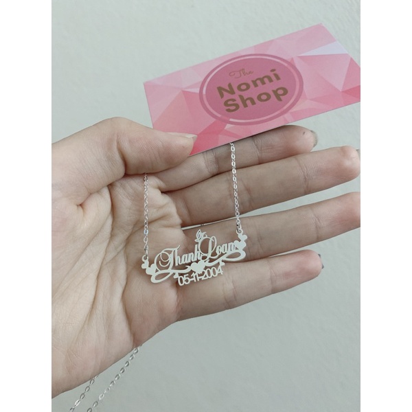 Dây chuyền các mẫu dây bạc mặt cắt chữ theo yêu cầu, Siêu đẹp Siêu Chất Shop bạc xinh Mainomi Shop Bạc Xinh