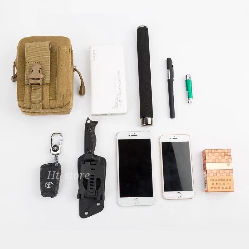 Túi đeo hông đi phượt, túi đeo thắt lưng vải 600D Oxford chống nước tiện dụng đựng điện thoại 6.5 inch